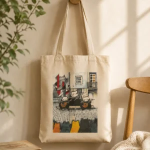 Tote Bag “Gato Fados de Coimbra” – Ilustração Artística