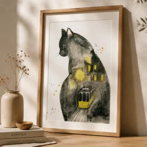 “Gato Noir” – Poster Ilustração