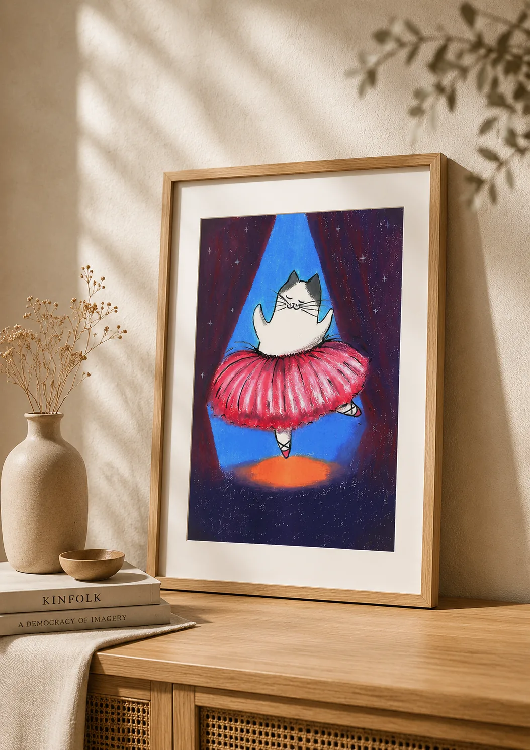“Gato Bailarina” – Poster Ilustração