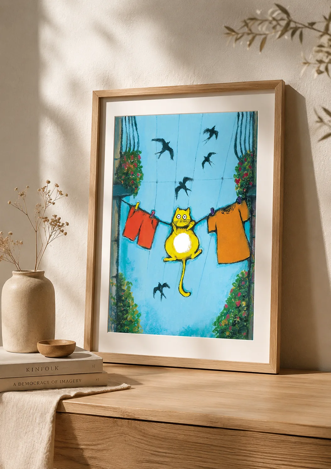 “Gato Estendal” – Poster Ilustração
