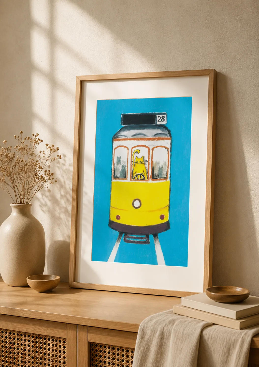 "Gato Elétrico 28" - Poster Ilustração