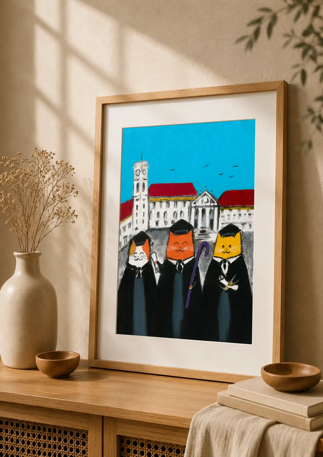 "Estudantes de Coimbra" - Poster Ilustração