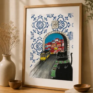 "Elétrico Portugal" - Poster Ilustração