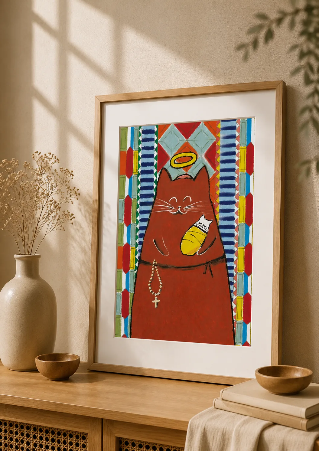 "Gato Santo António" - Poster Ilustração