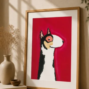 "Bull Terrier" - Poster Ilustração