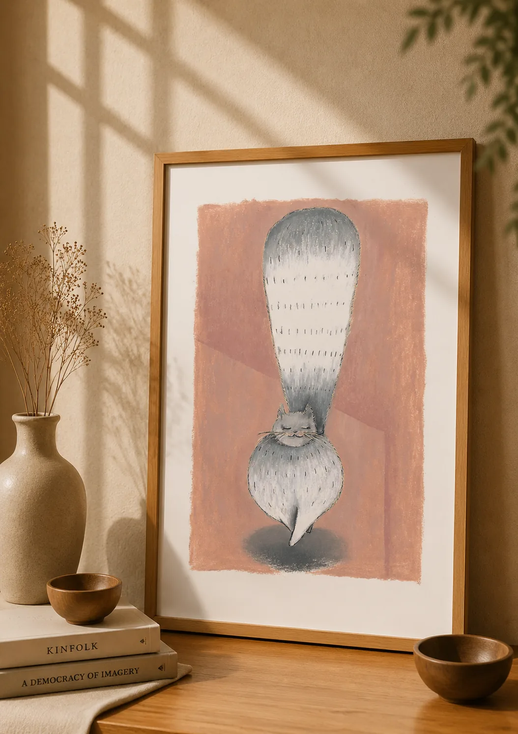 "Gata Vaidosa" - Poster Ilustração