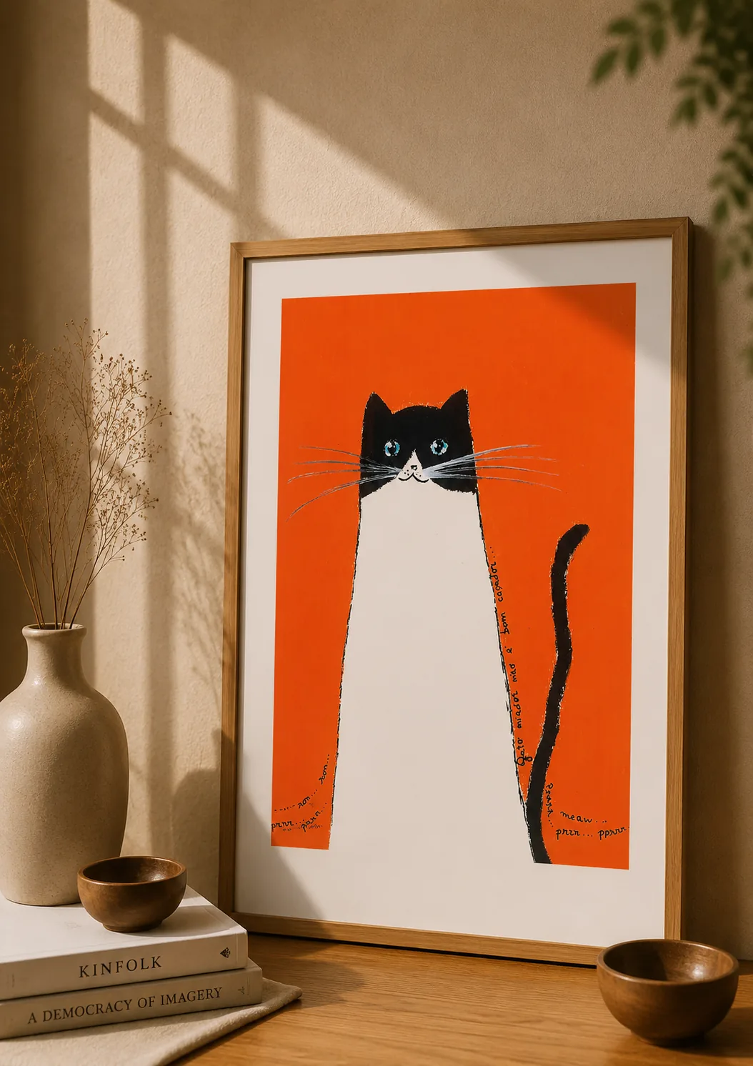 "Gato Laranja" - Poster Ilustração