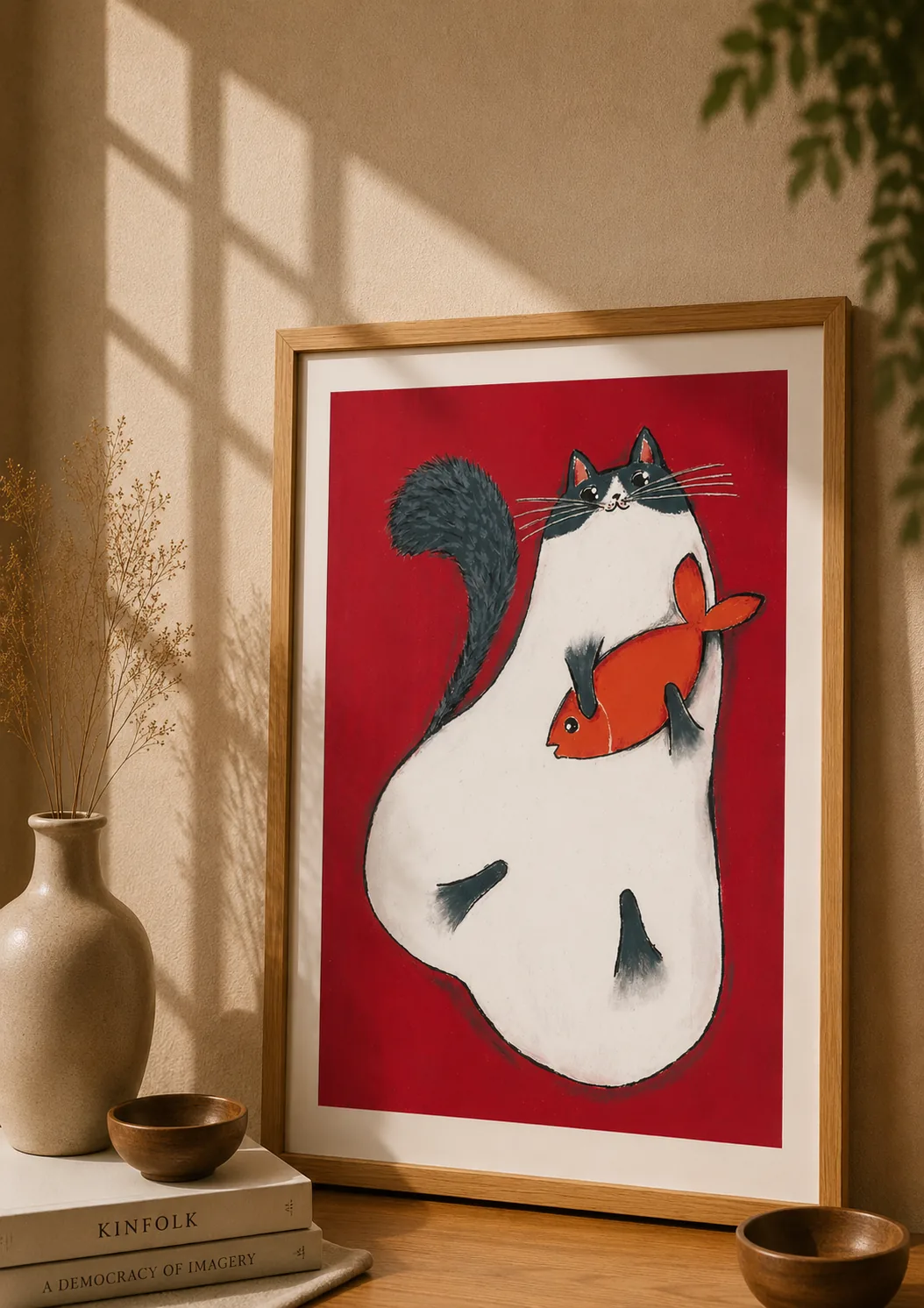 "Gato Peixinho" - Poster Ilustração