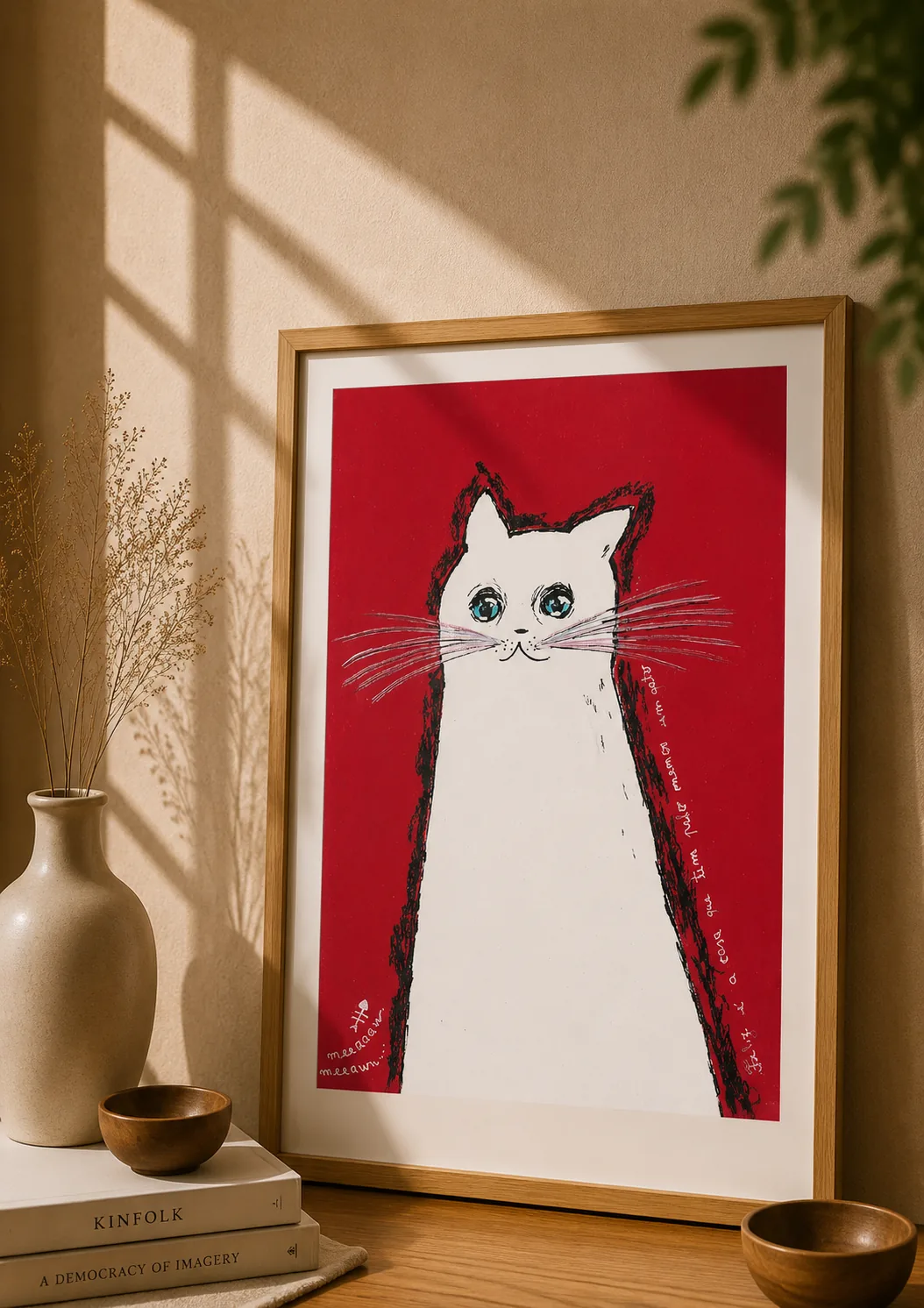 "Gato Vermelho" - Poster Ilustração