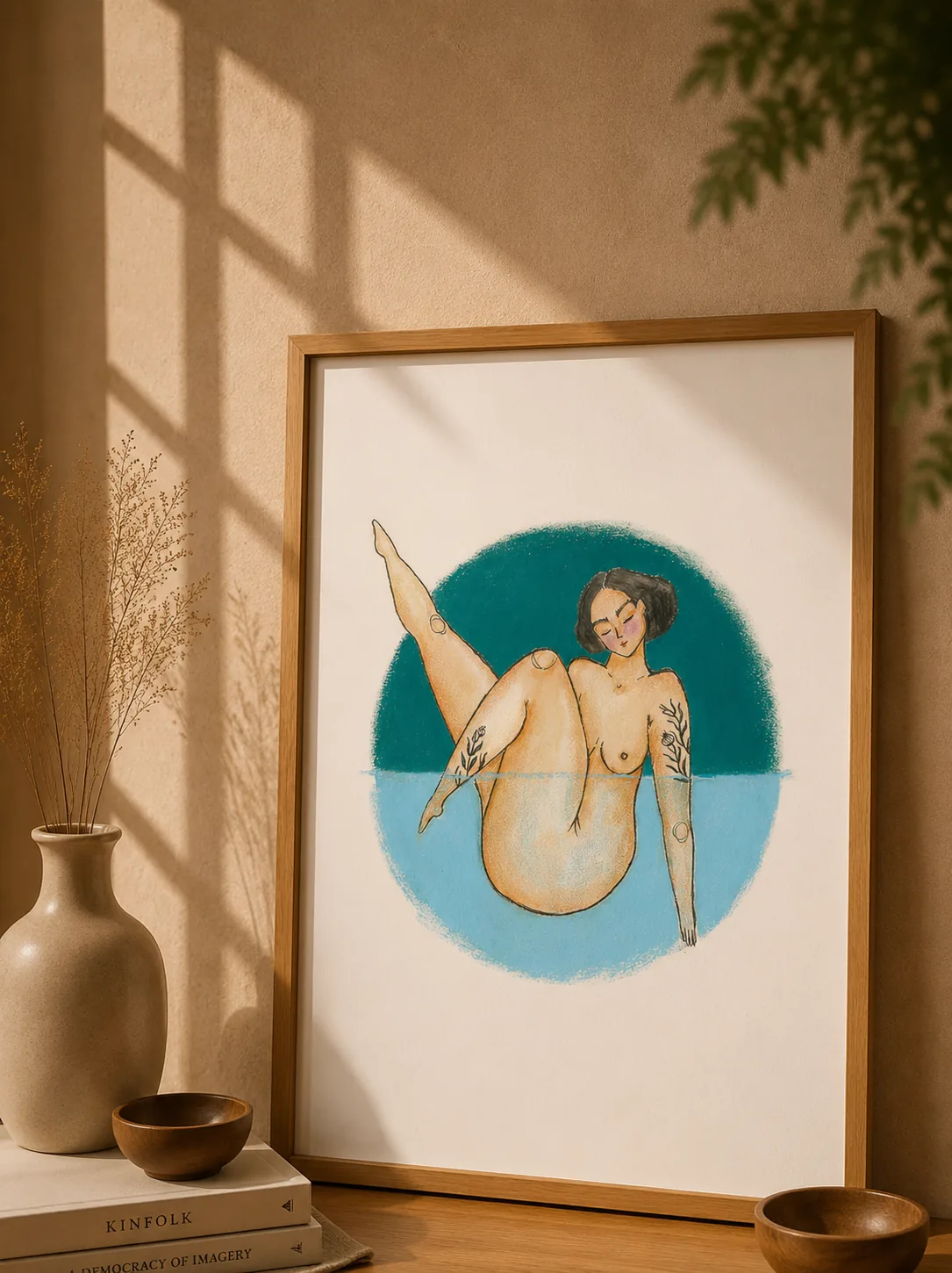 "Mulher Água" - Poster Ilustração