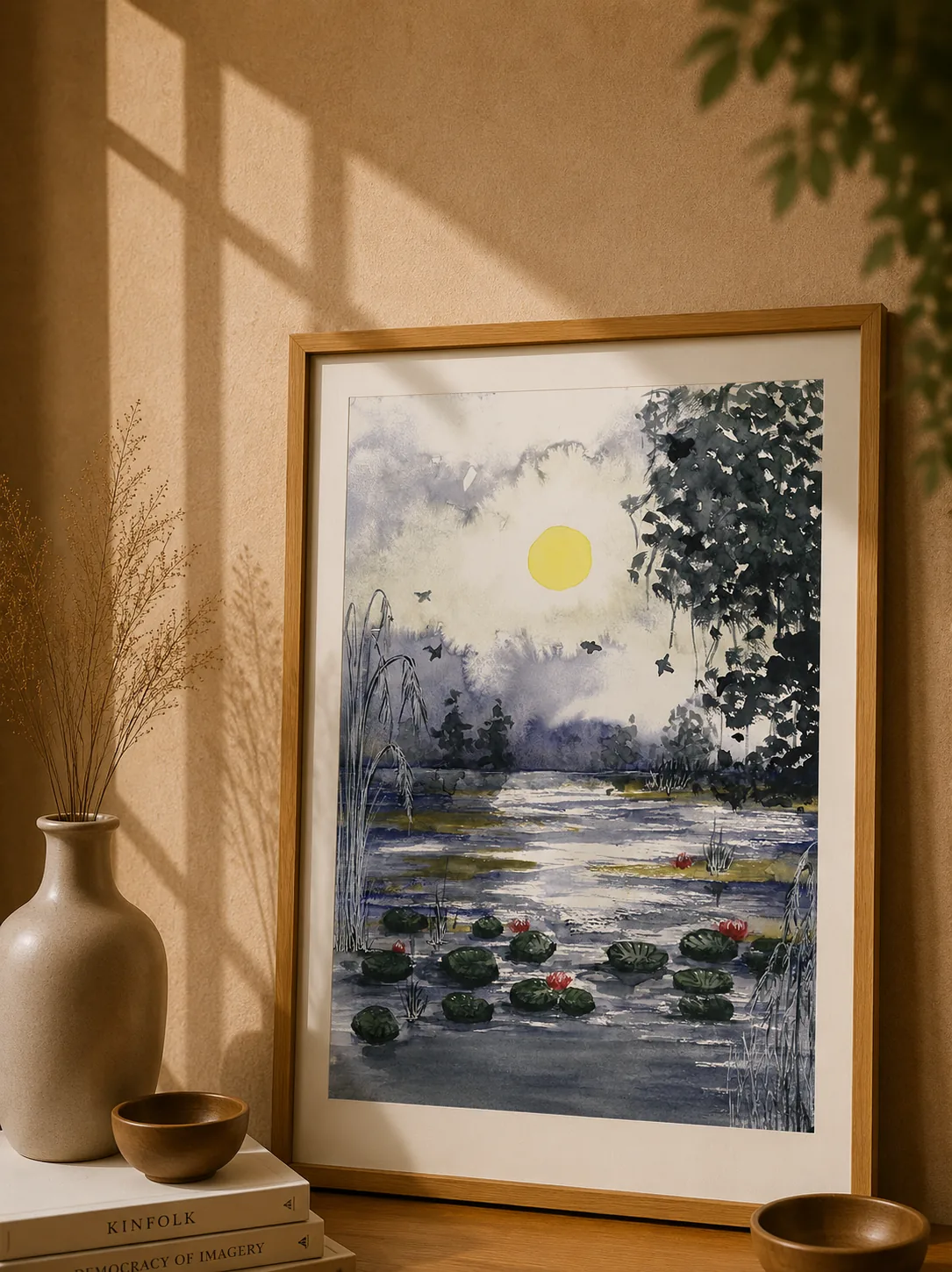 "Lago de Nenúfares" - Poster Ilustração