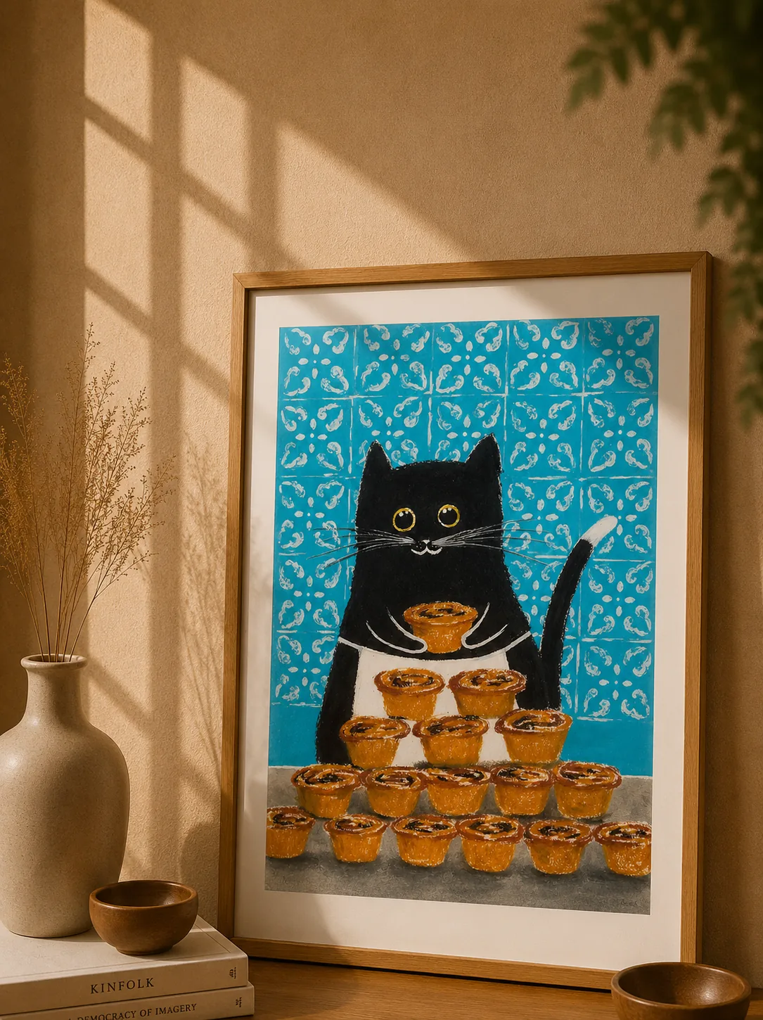 "Gato Pastéis de Nata" - Poster Ilustração