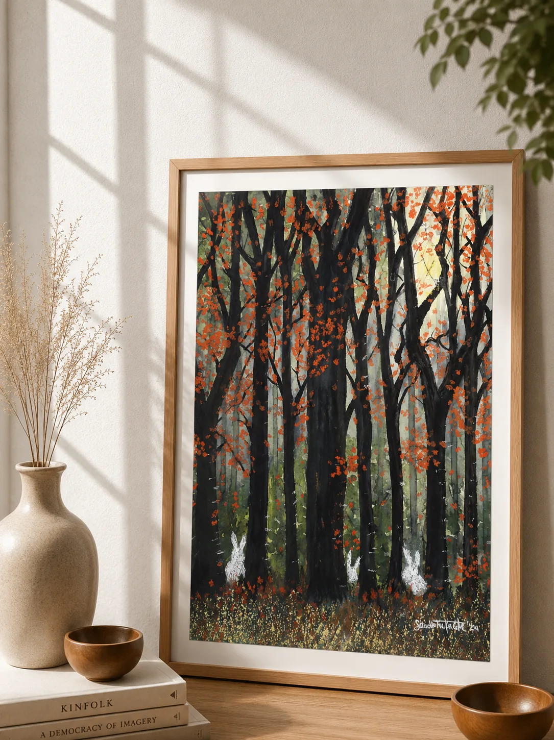 "Floresta Coelhinhos" - Poster Ilustração